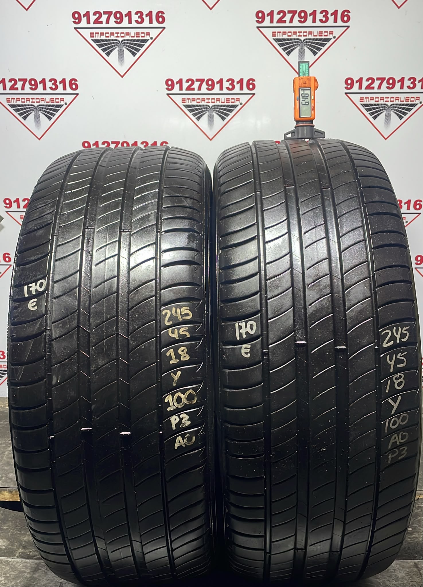 MICHELIN PRIMACY 3 USADO  245/45 R18 100 Y